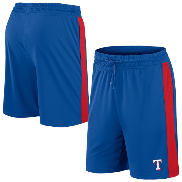 Men's Texas Rangers Blue Shorts - Click Image to Close